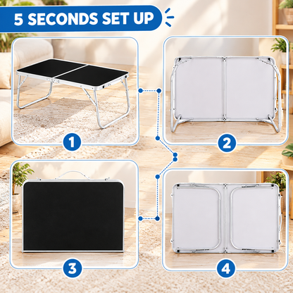 Compact Foldable Floor Table