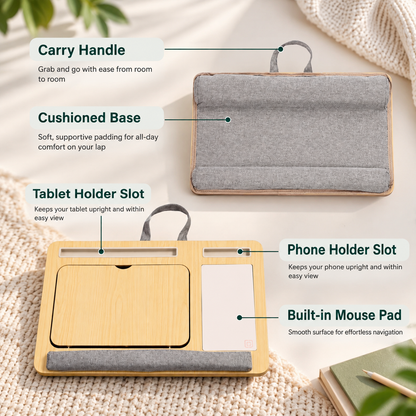 Portable Cushioned Laptop Lap Desk