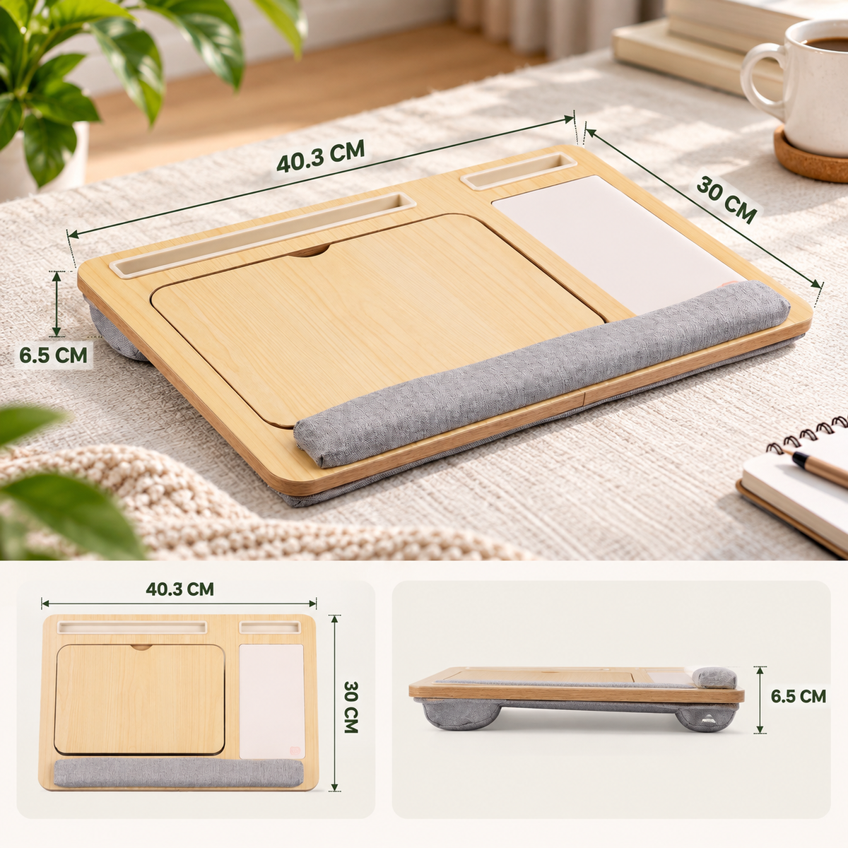 Portable Cushioned Laptop Lap Desk