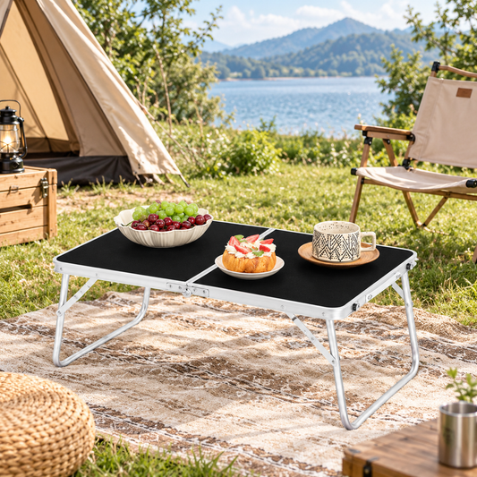 Compact Foldable Floor Table