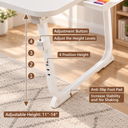 Adjustable Foldable Laptop Bed Desk